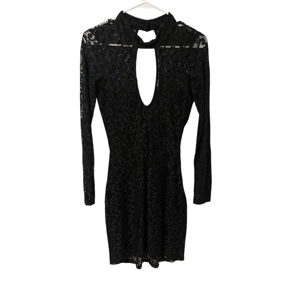 For Love & Lemons New York City Mini Dress in Black Sz S